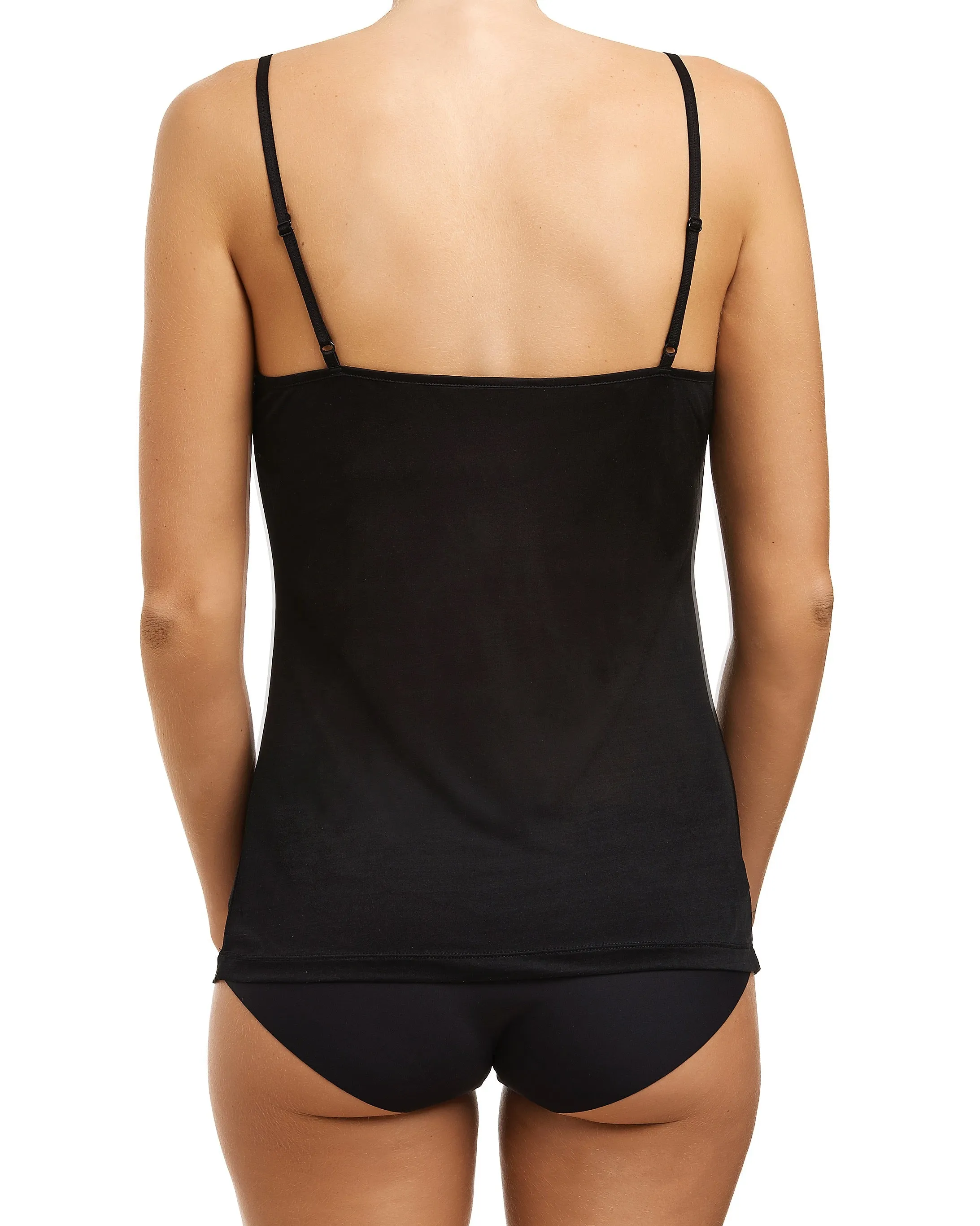 Love&Lustre - Silk Jersey Lace Camisole - Black