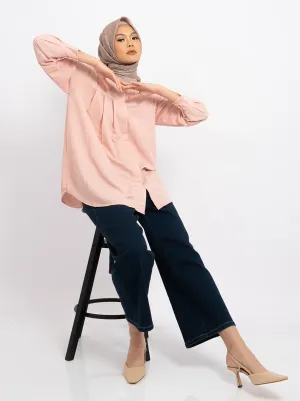 LYRA TOP PLAIN PEACH BLOOM