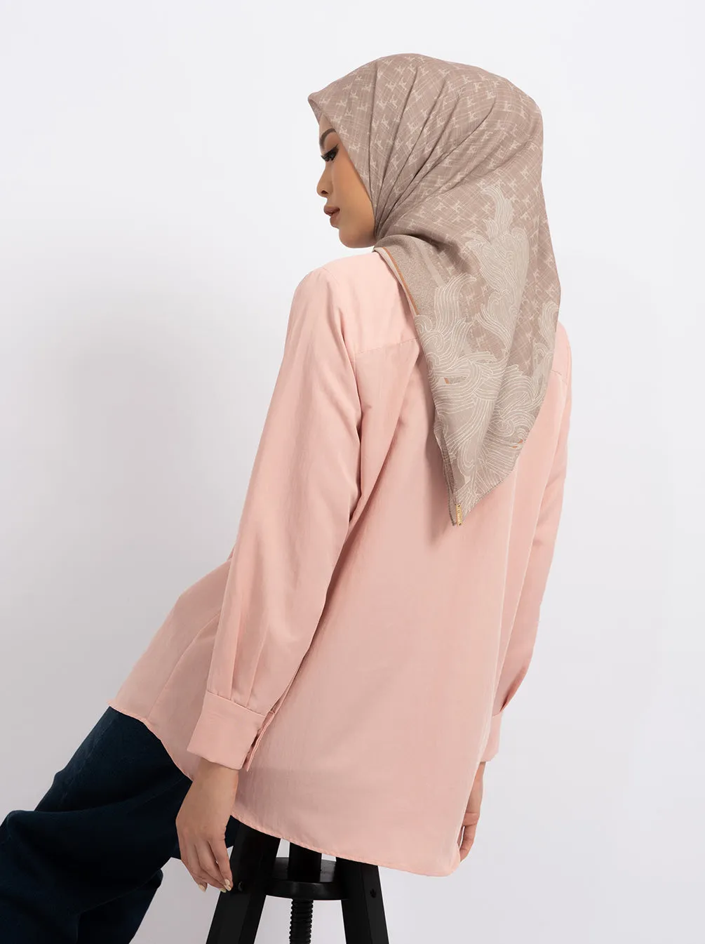 LYRA TOP PLAIN PEACH BLOOM