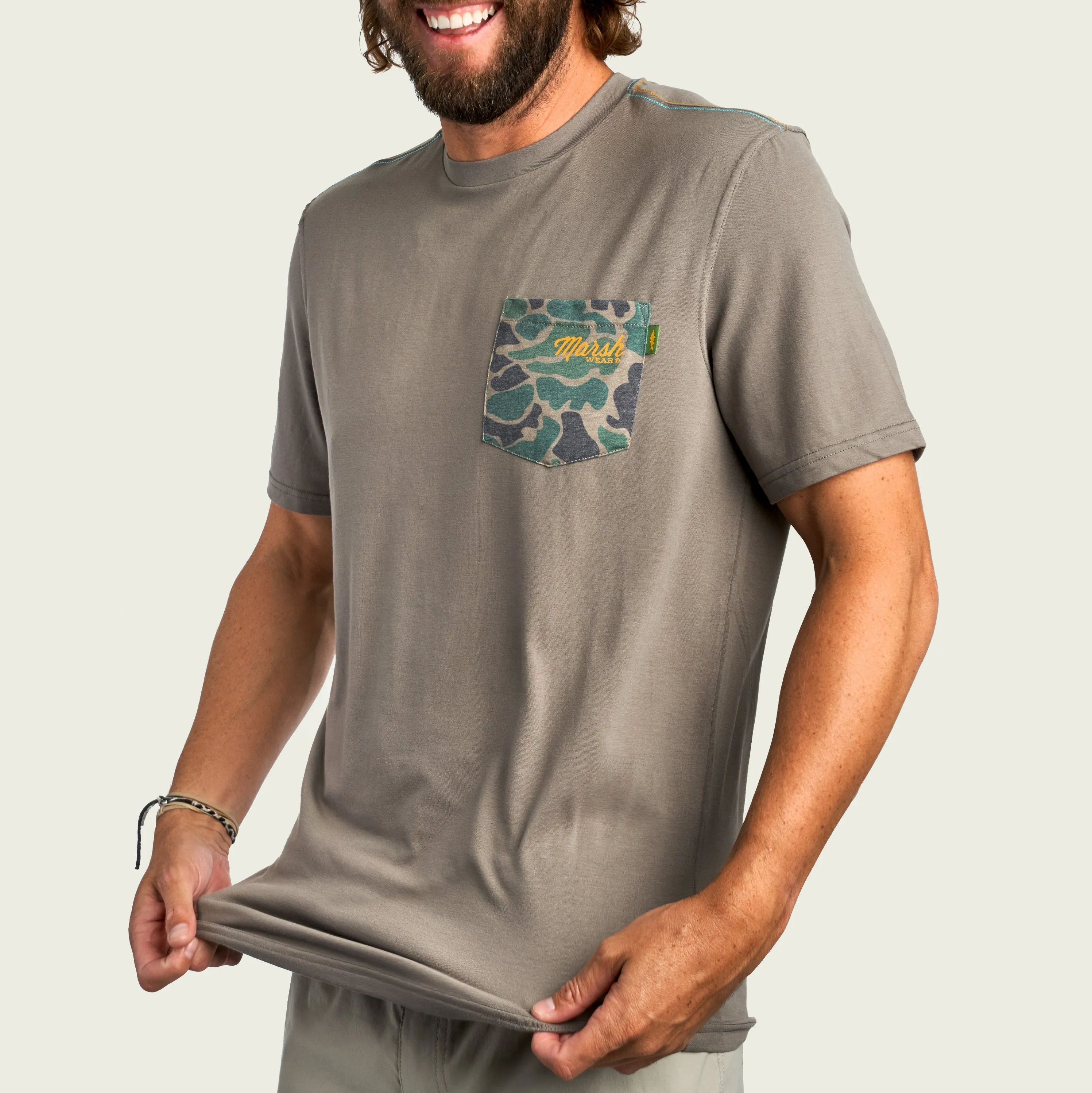 Mallard Camo Pocket Pamlico SS Shirt