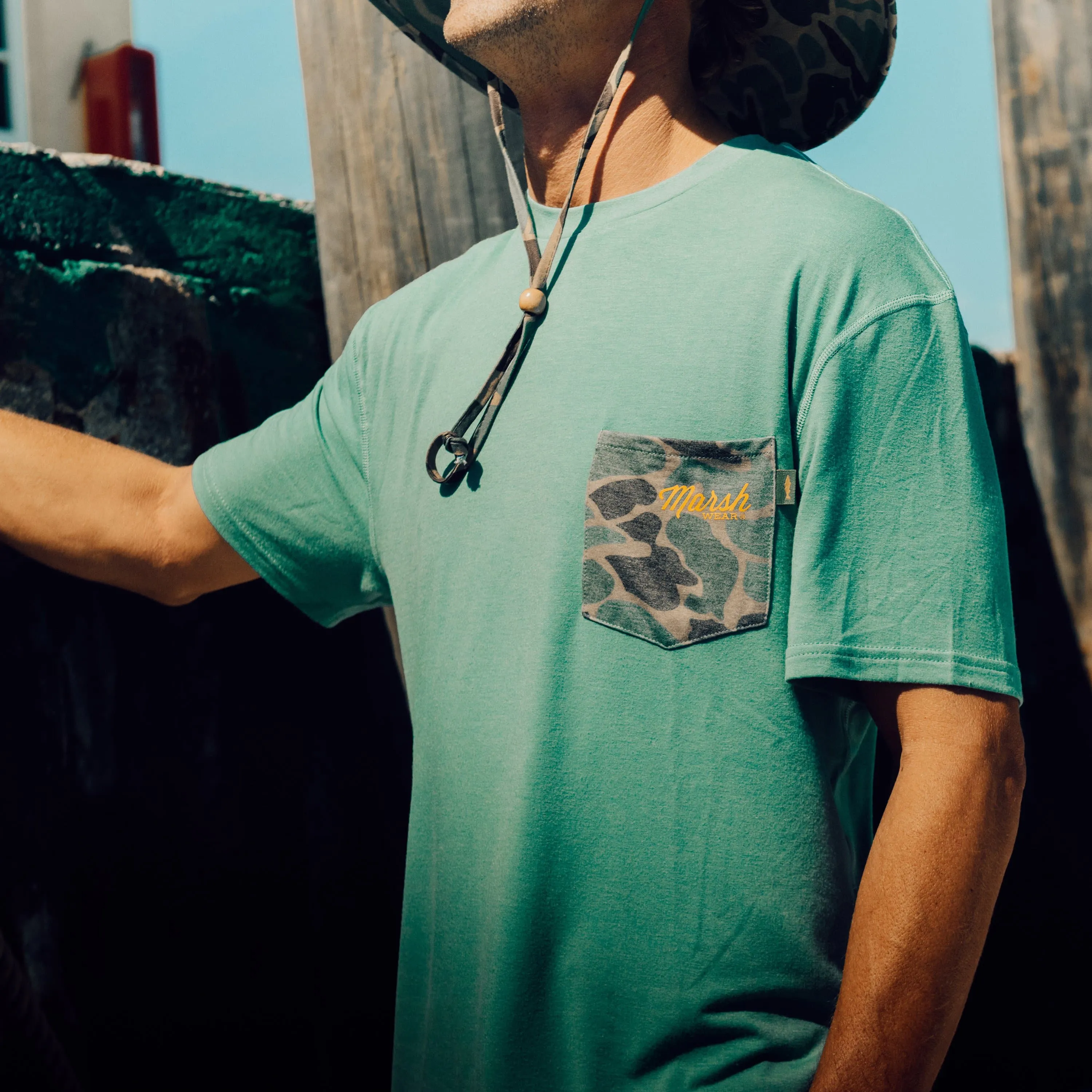 Mallard Camo Pocket Pamlico SS Shirt