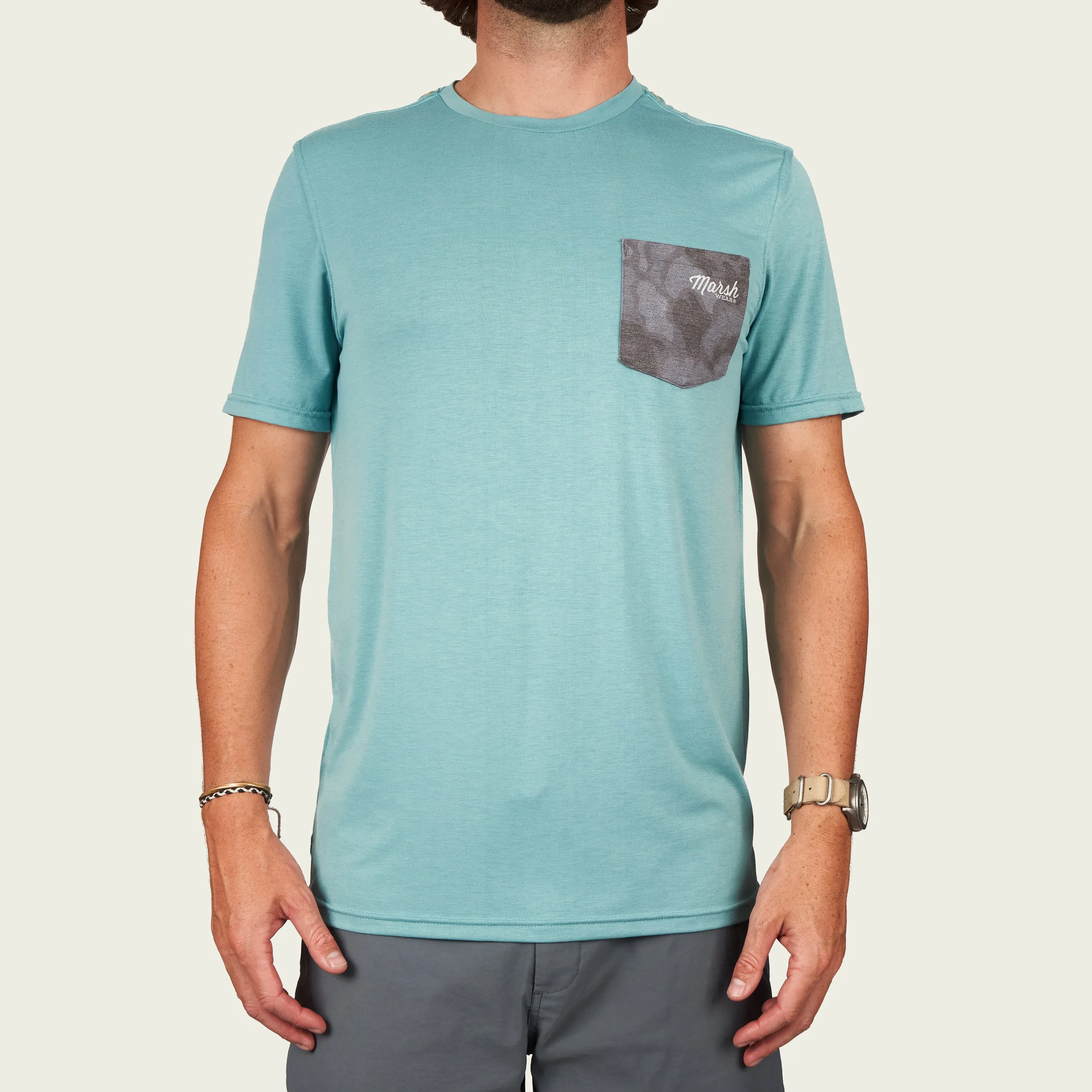 Mallard Camo Pocket Pamlico SS Shirt