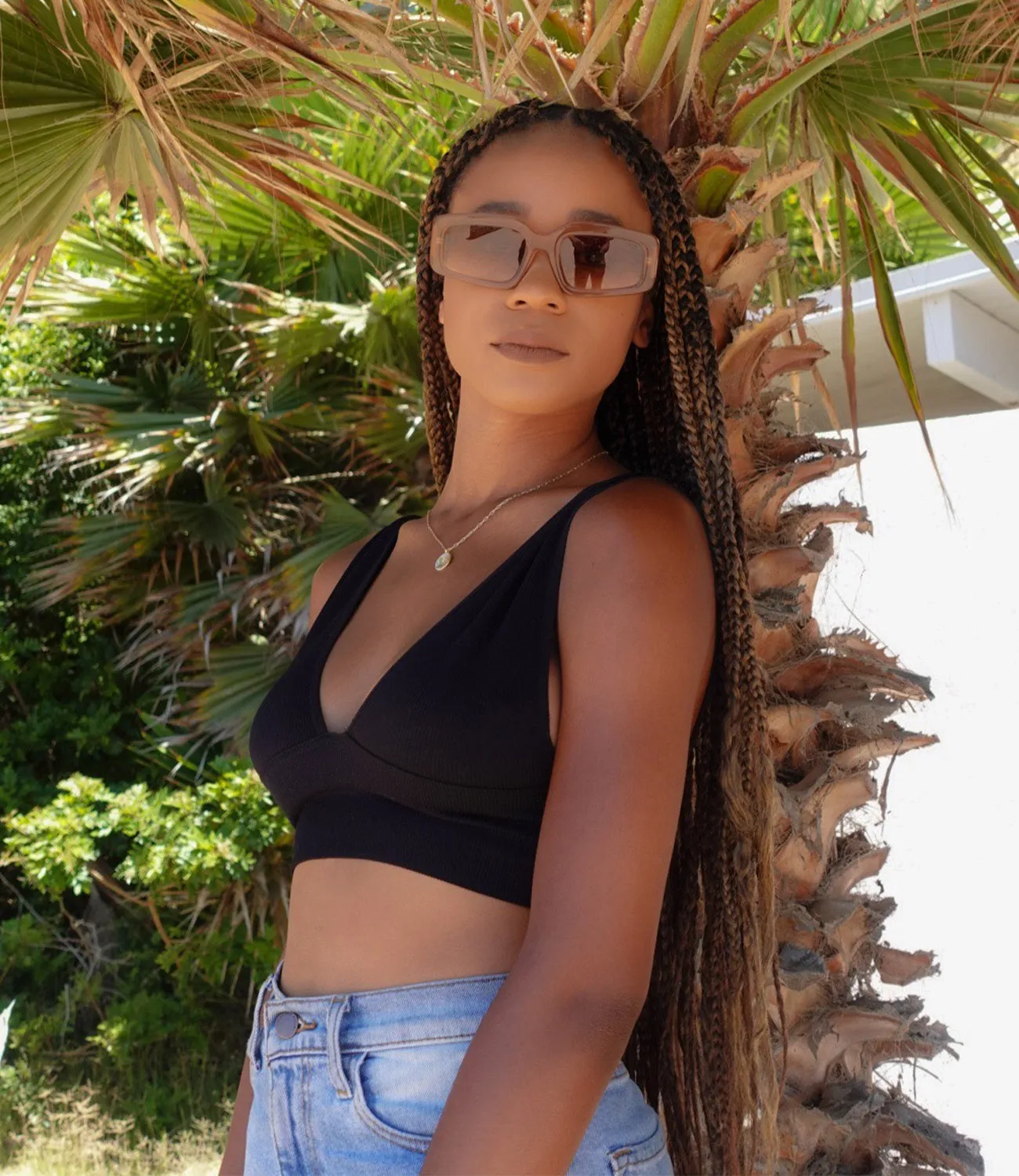 Mariana Basic Crop Top(Black)