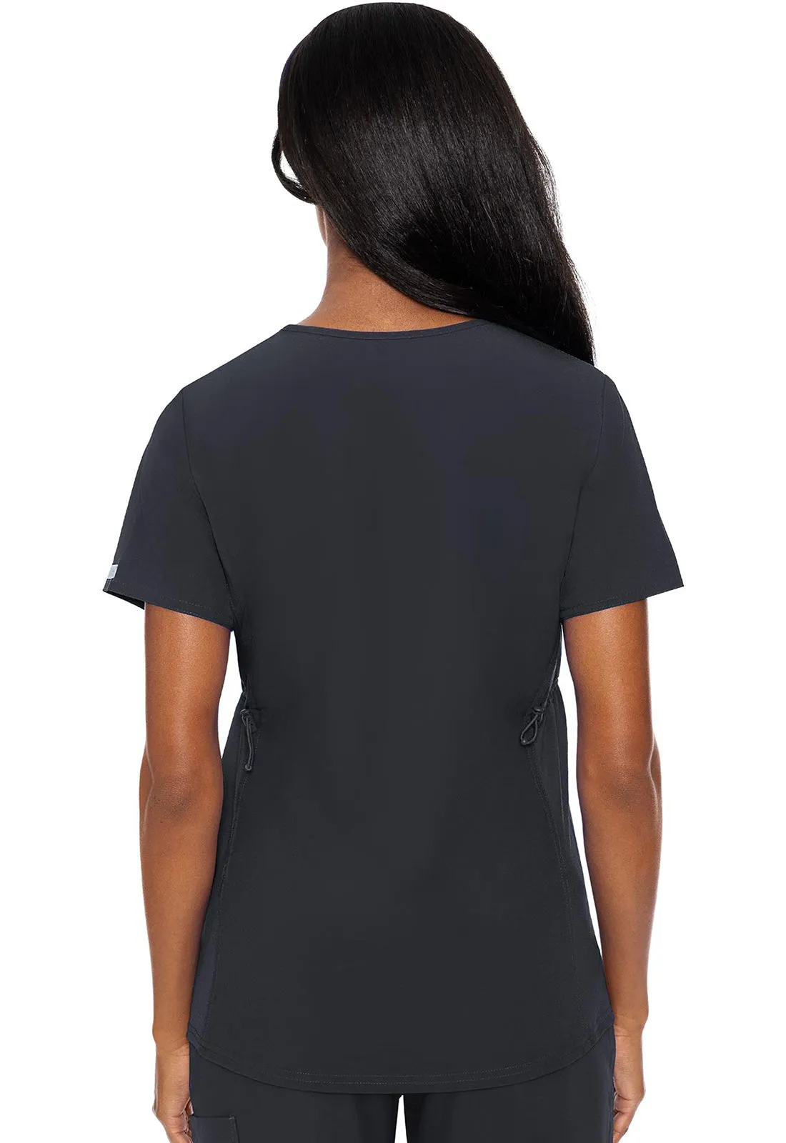 Maternity MC8459 Maternity V-Neck Top Pewter