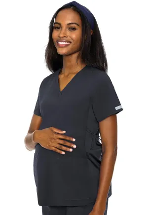 Maternity MC8459 Maternity V-Neck Top Pewter
