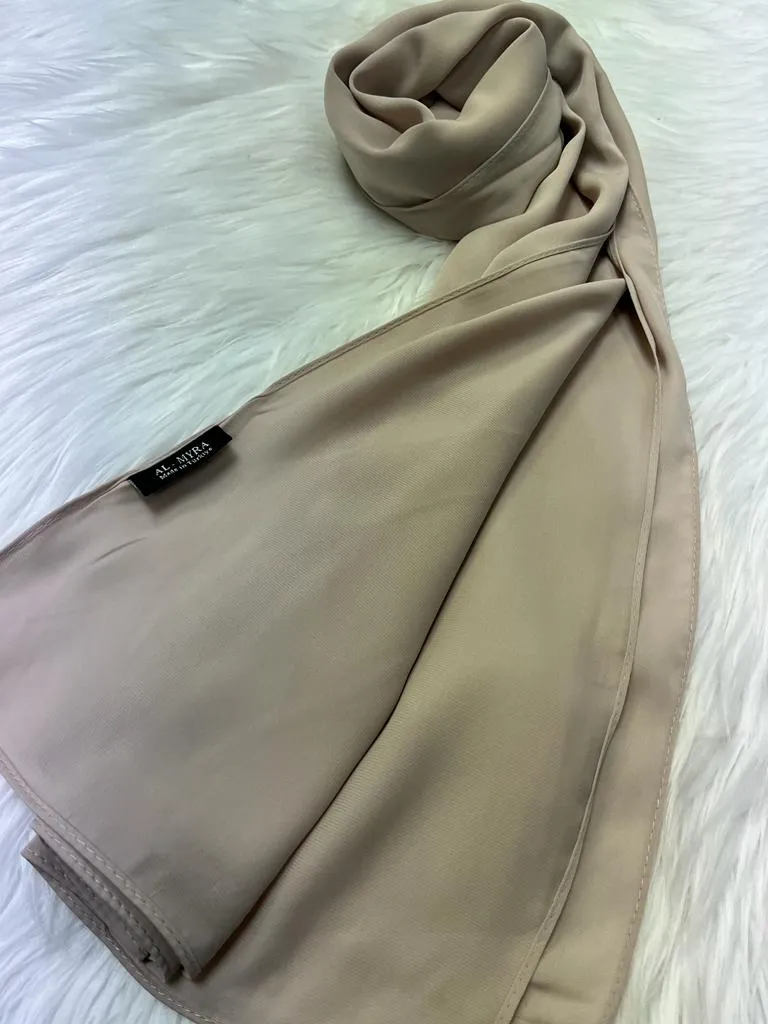 Medina Silk Chiffon - Nude
