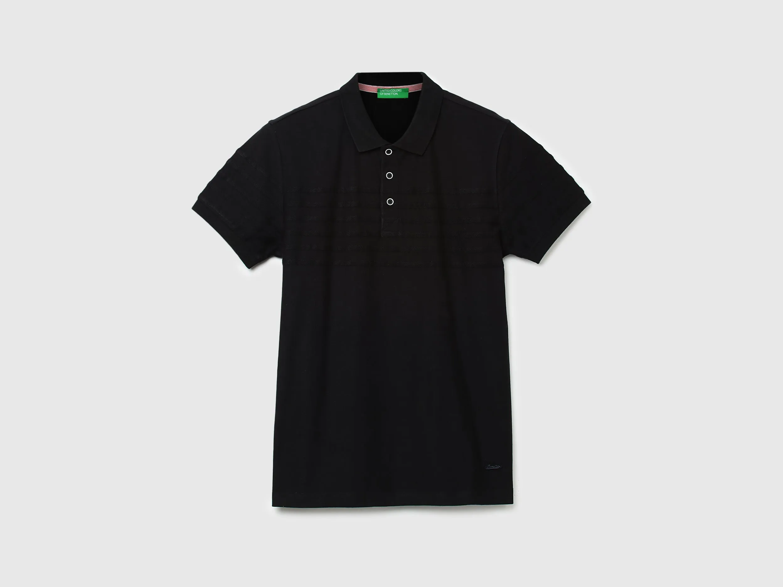Men Striped Polo Collar T-Shirt