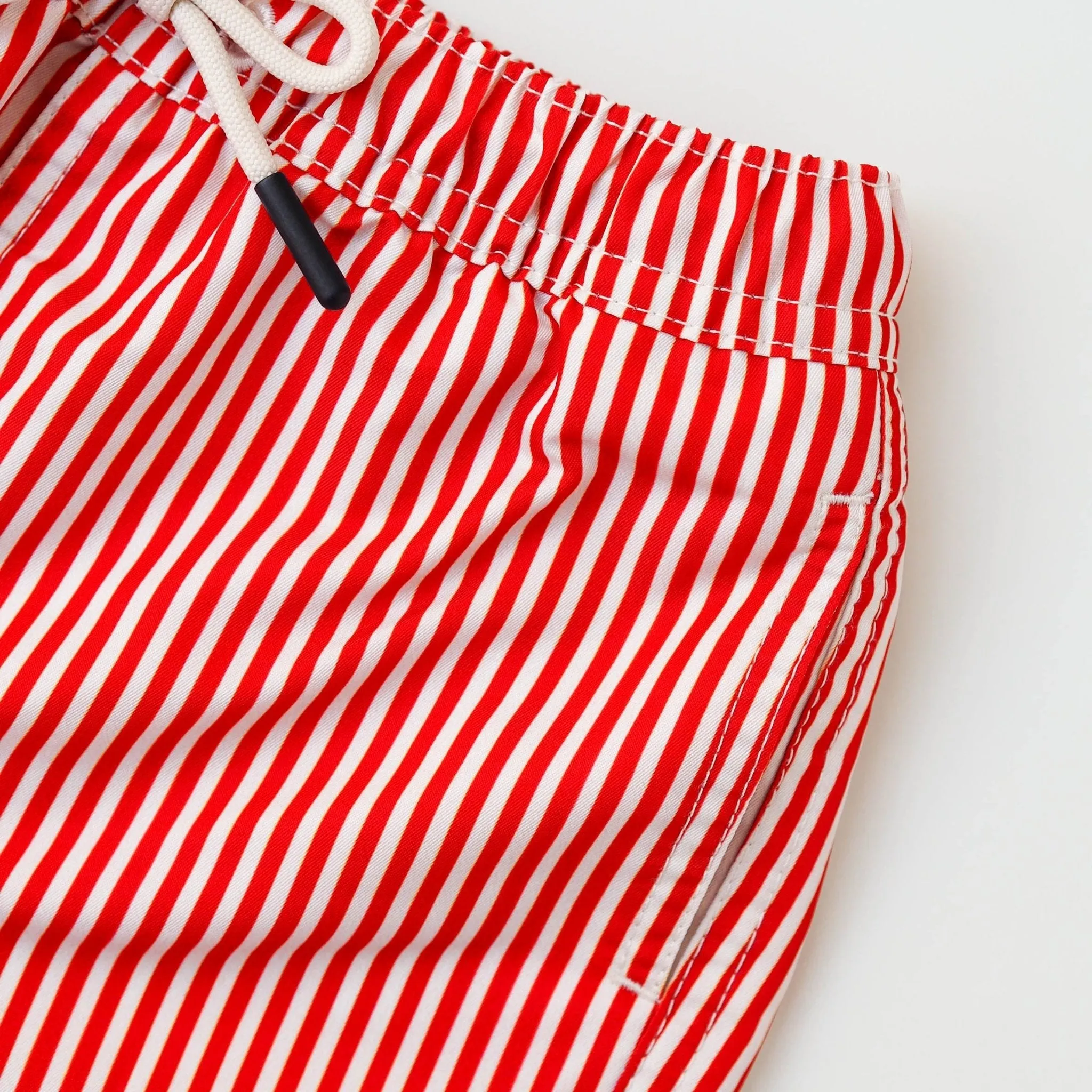 Men UV Swim Short Venice - red stripes