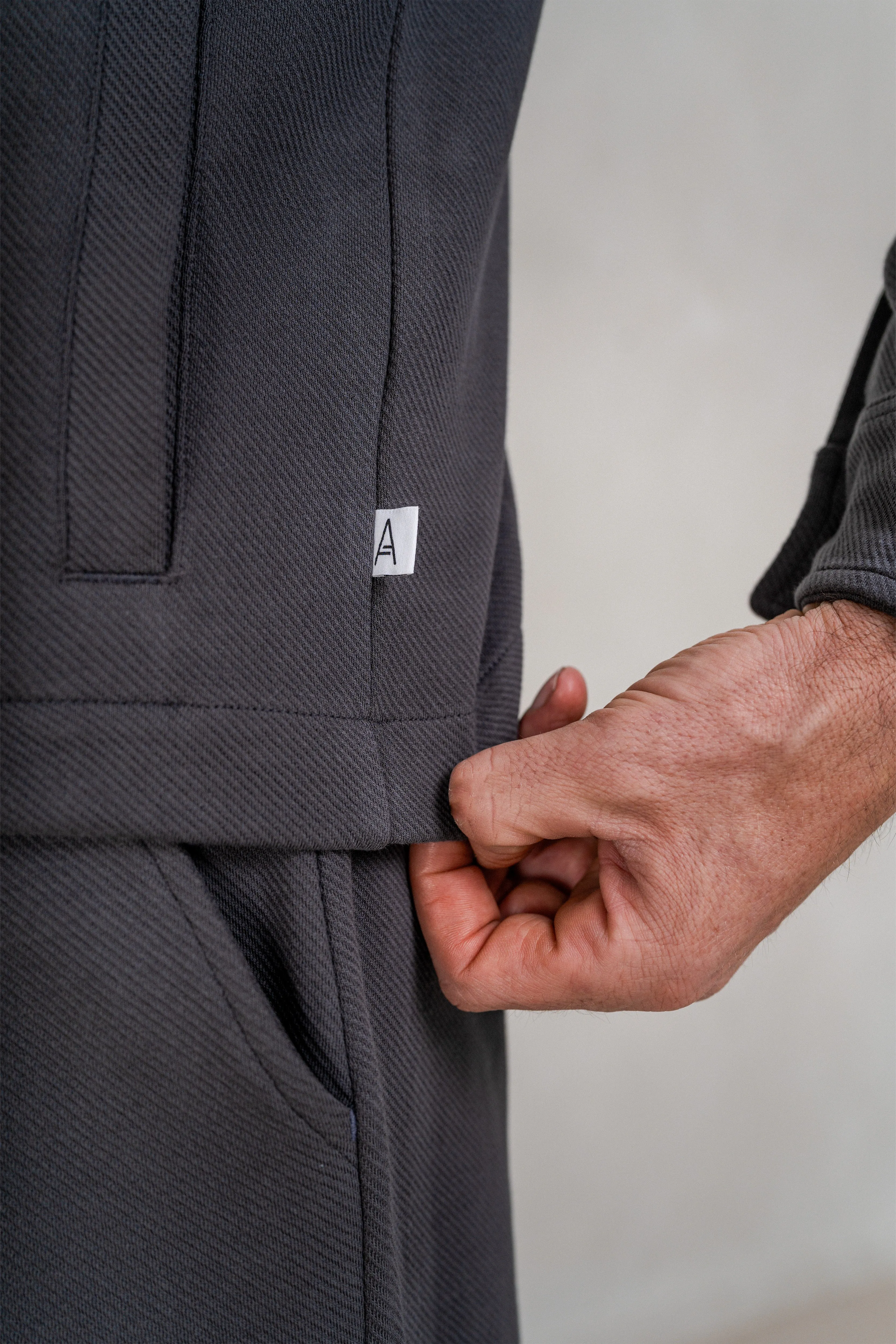 Mens Jersey Twill Bottoms - Dark Shadow