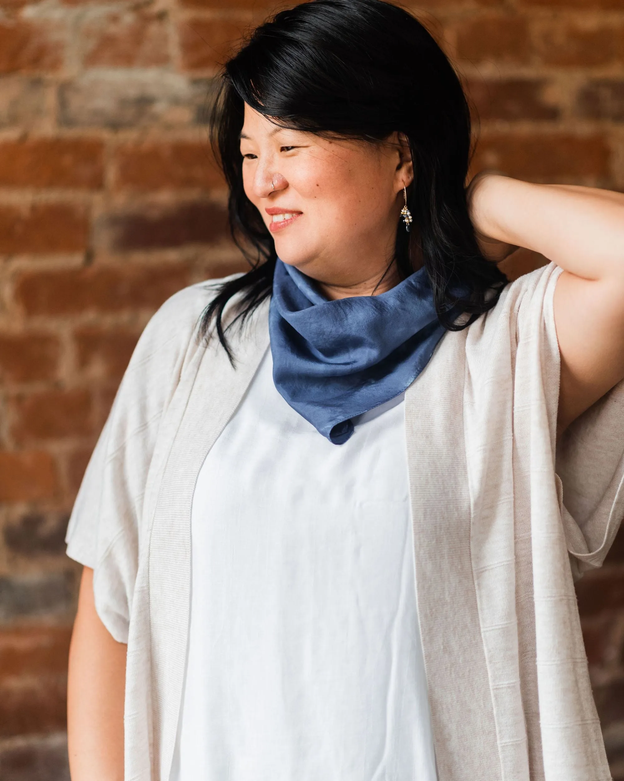 Midnight Silk Scarf - September