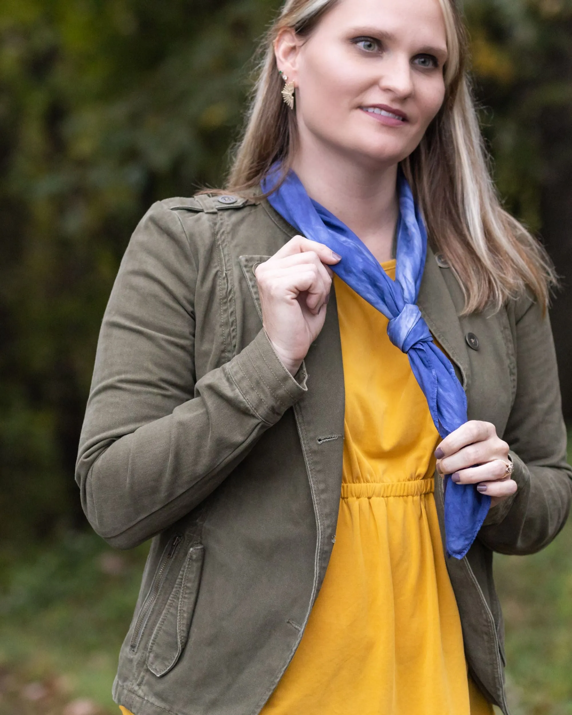 Midnight Silk Scarf - September