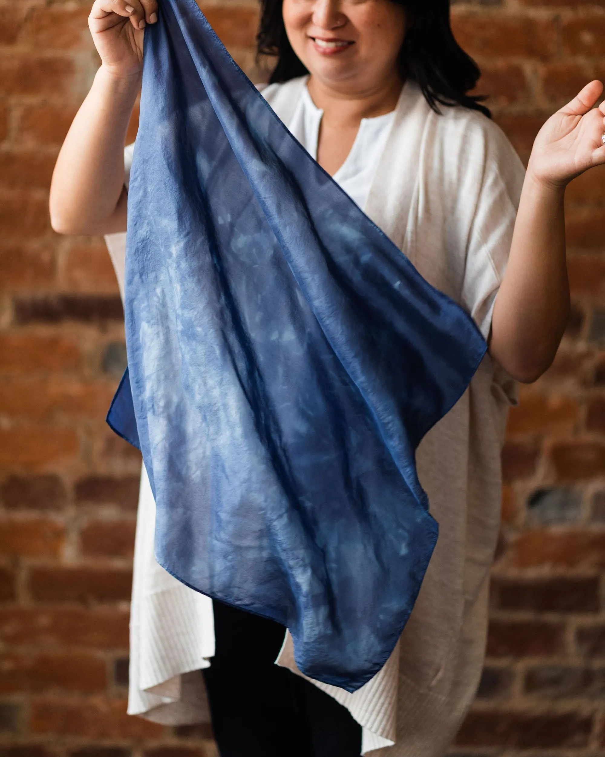 Midnight Silk Scarf - September