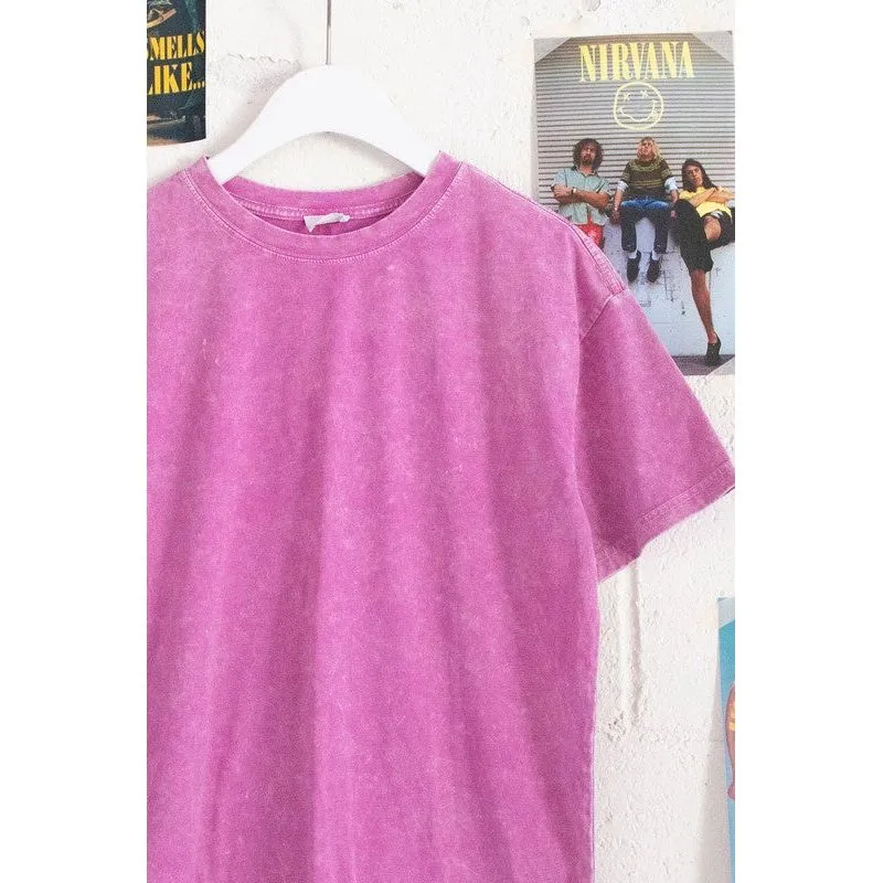 Mineral Wash Plain Basic Tee