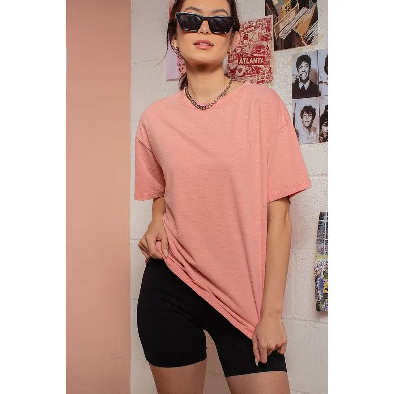 Mineral Wash Plain Basic Tee