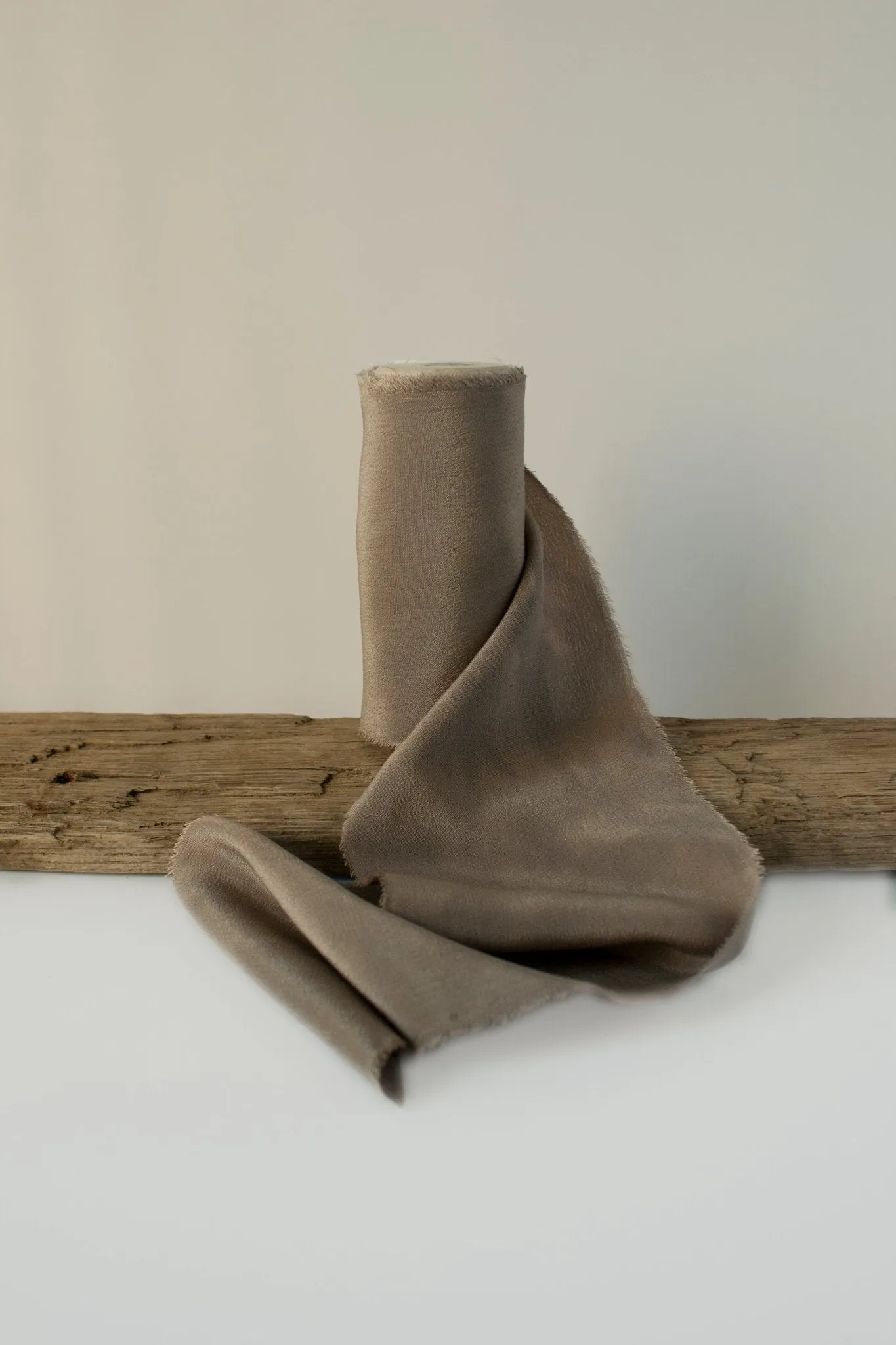 Moon Mist Crepe de Chine Silk Ribbon - *Sale