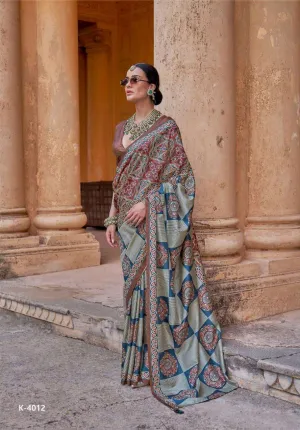 Multicolor Soft Silk Saree