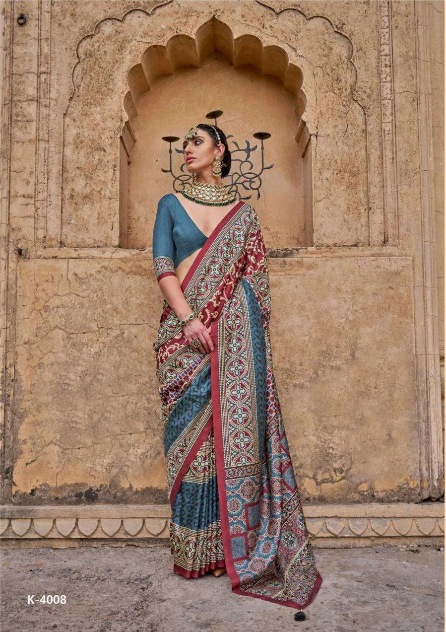 Multicolor Soft Silk Saree