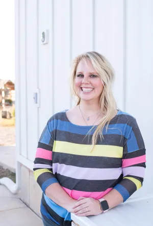 Multicolored Knotted Sweater