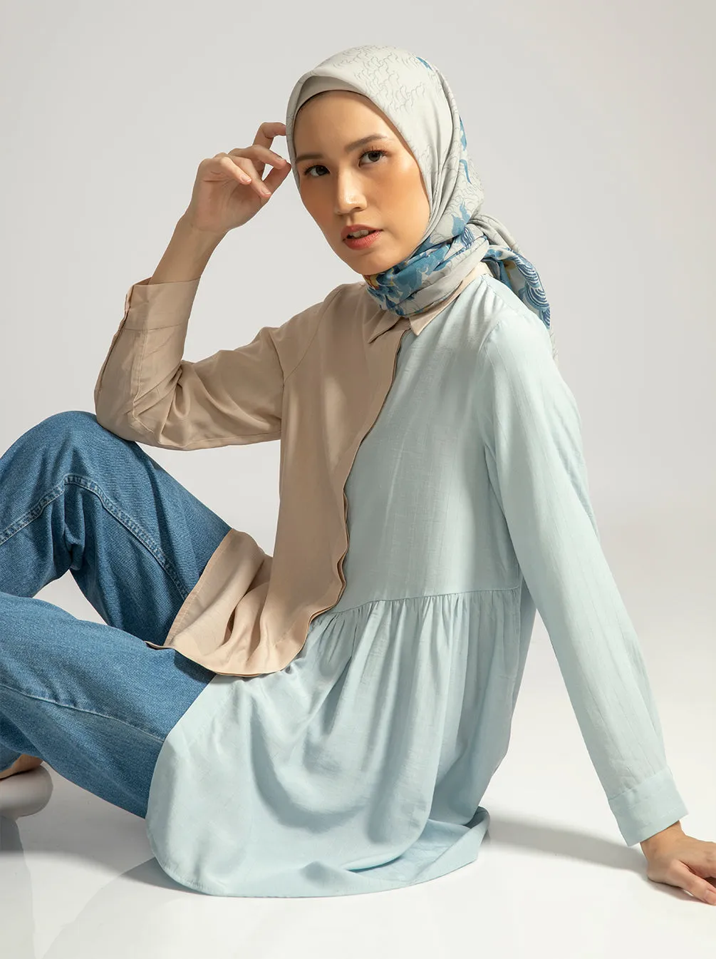 NEVIE TOP PLAIN NUDE SKY