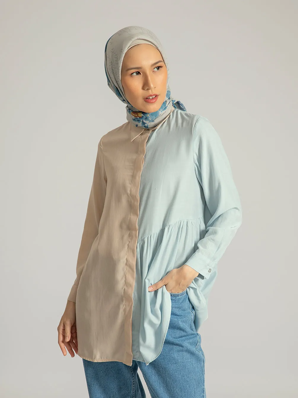 NEVIE TOP PLAIN NUDE SKY