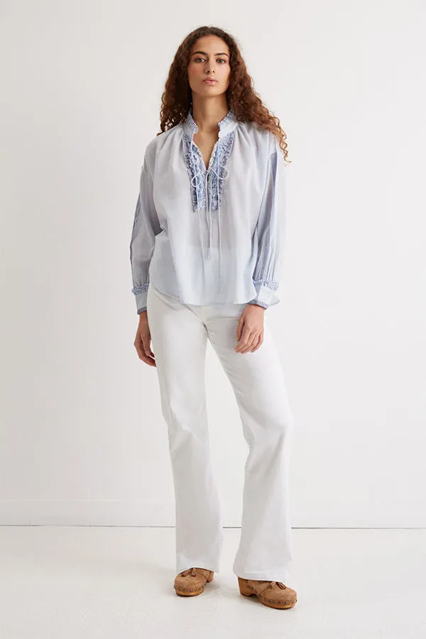 NIKITA MULTI STRIPED BLOUSE