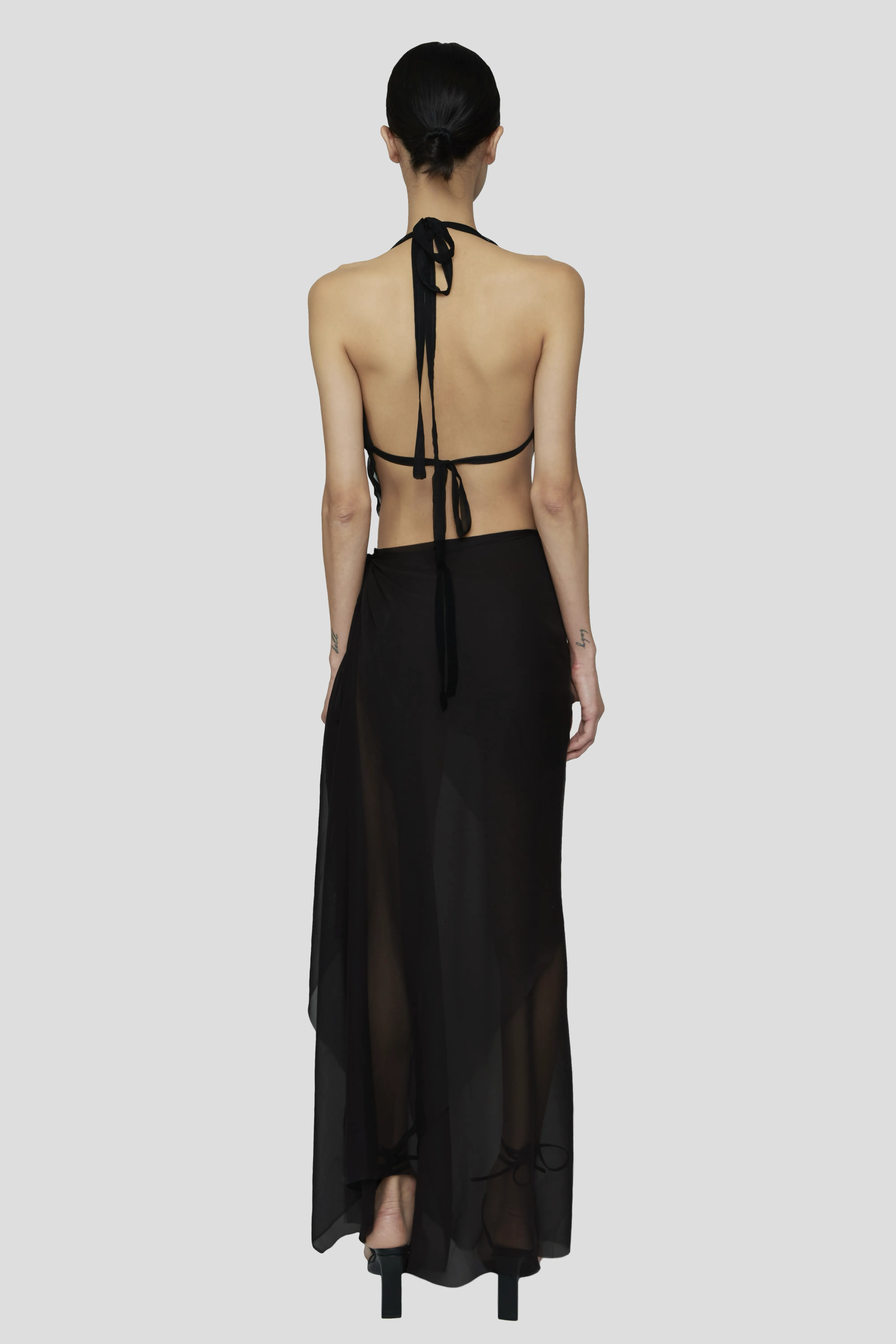 NOIR AERIS WRAP SKIRT