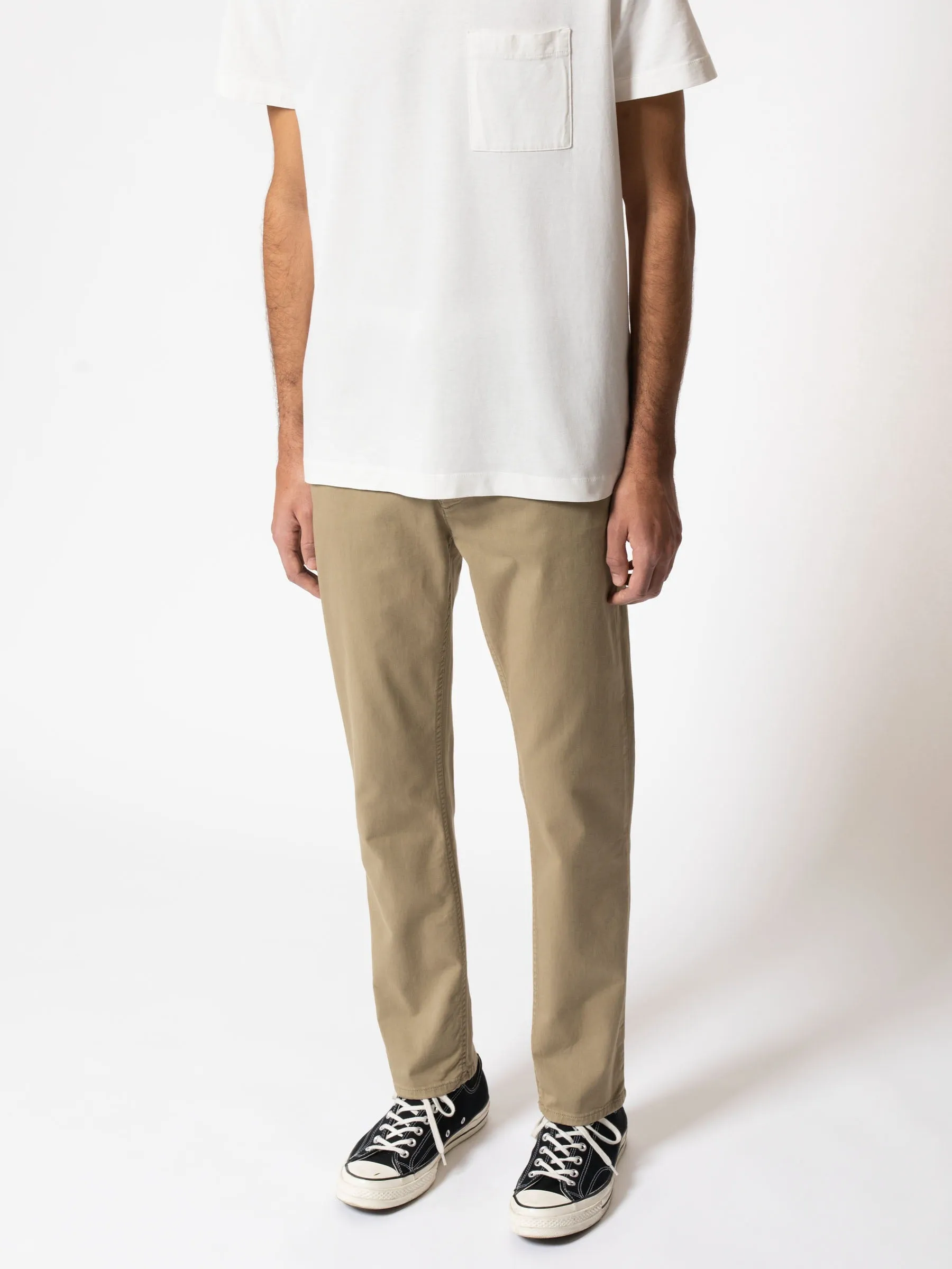 【Nudie Jeans】Easy Alvin Beige 微寬鬆錐形卡其褲卡其色