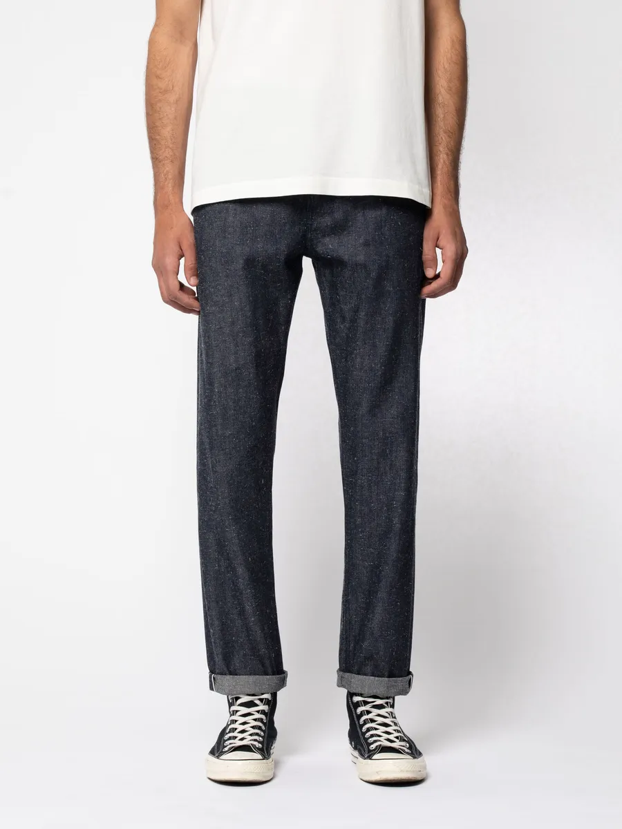 【Nudie Jeans】Easy Alvin Dry Bamboo Selvage 7.1oz  竹纖雪花錐型上寬下窄牛仔卡其褲