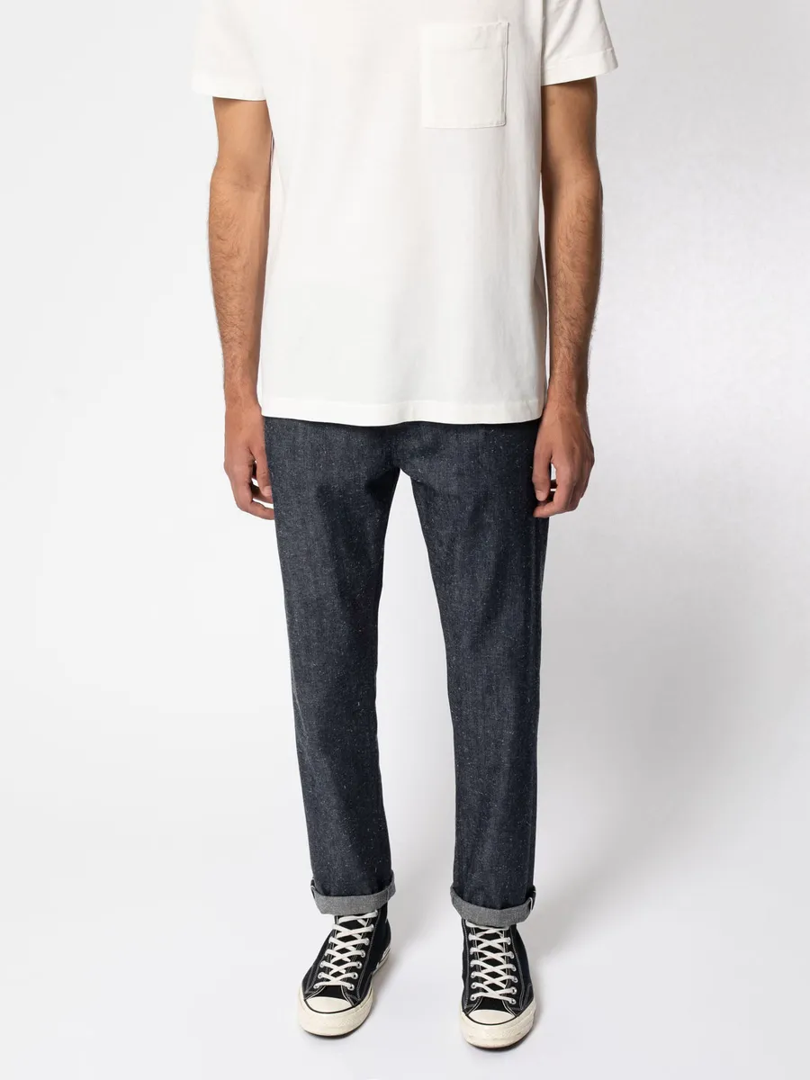 【Nudie Jeans】Easy Alvin Dry Bamboo Selvage 7.1oz  竹纖雪花錐型上寬下窄牛仔卡其褲