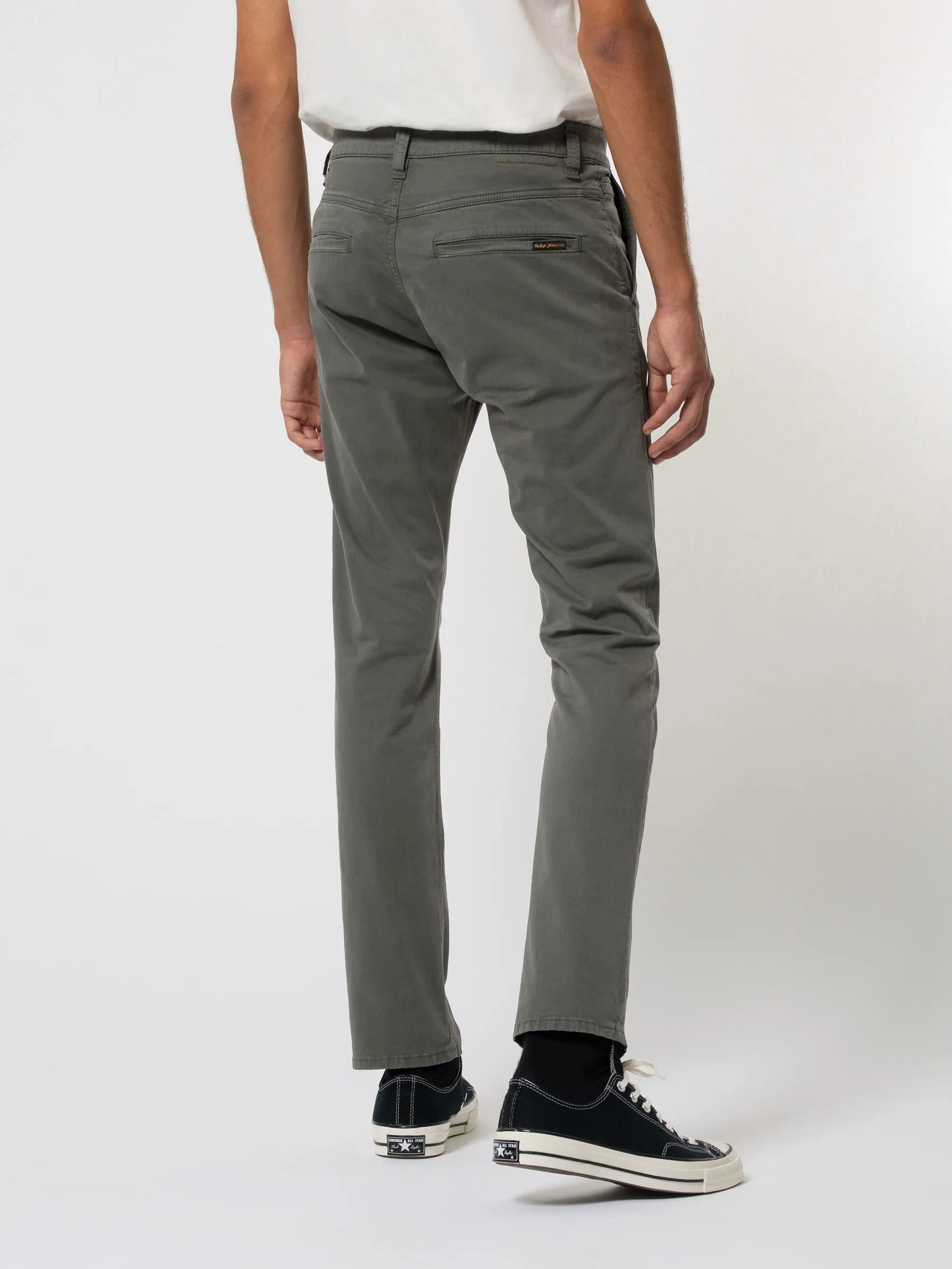 【Nudie Jeans】Slim Adam Bunker / 義大利彈性布 不鬆不縮 修身小直筒 經典橄欖綠