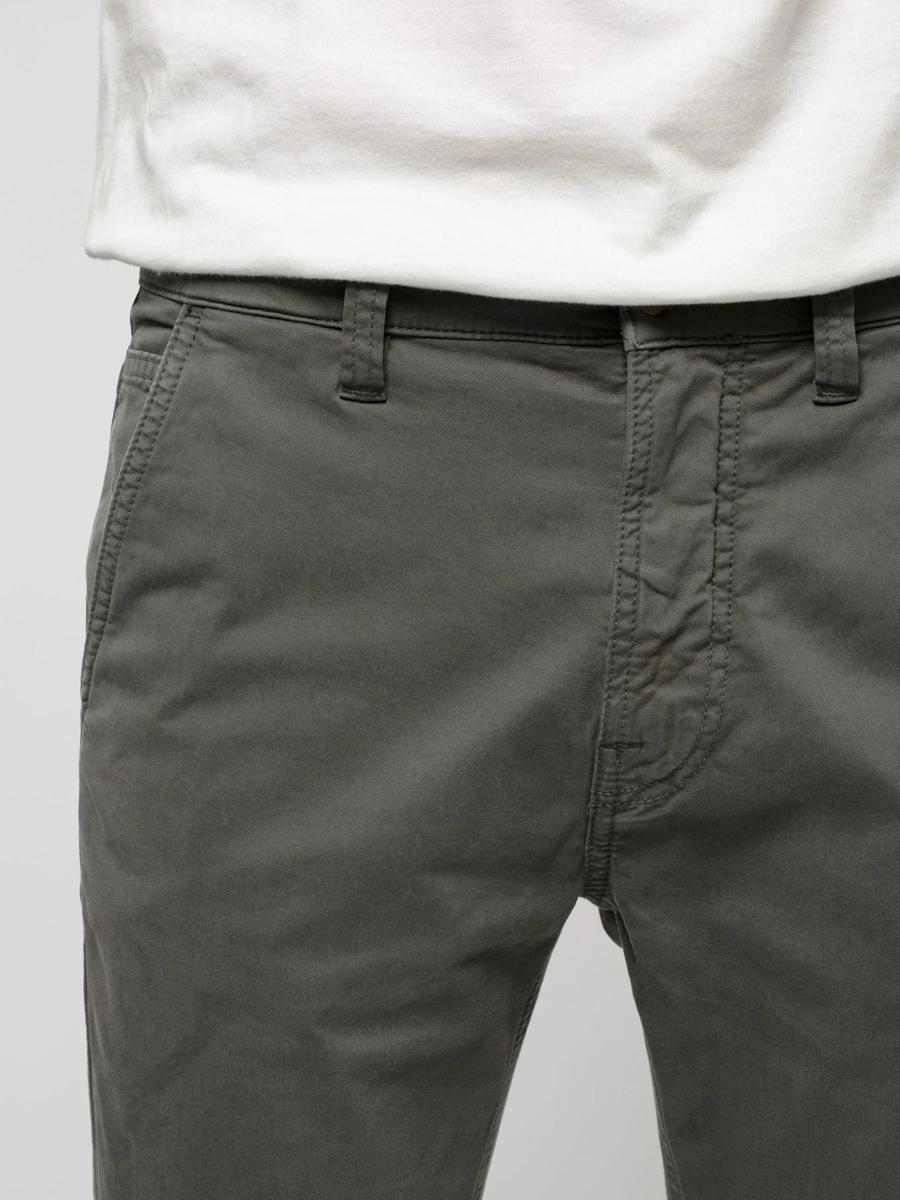 【Nudie Jeans】Slim Adam Bunker / 義大利彈性布 不鬆不縮 修身小直筒 經典橄欖綠
