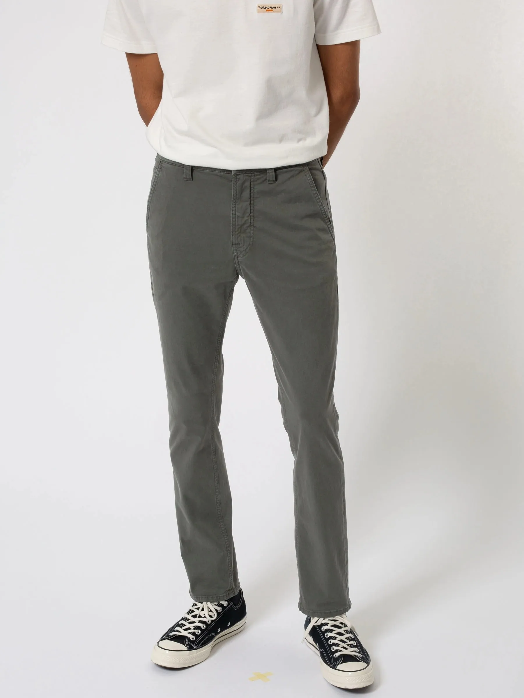 【Nudie Jeans】Slim Adam Bunker / 義大利彈性布 不鬆不縮 修身小直筒 經典橄欖綠
