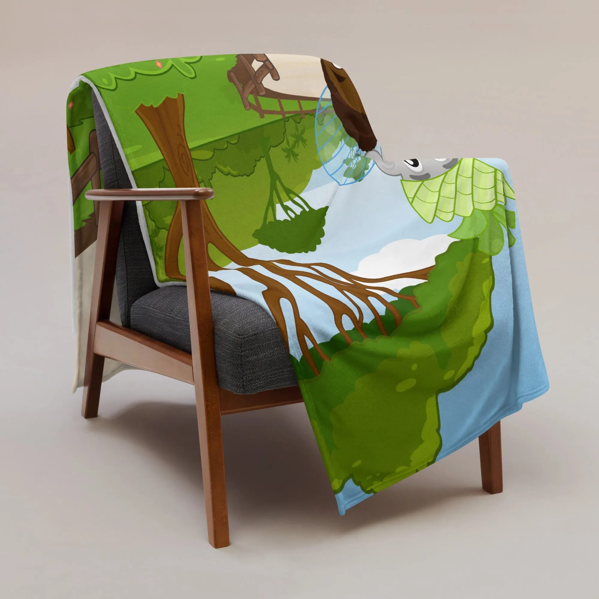'Nuzo and Namia' Throw Blanket