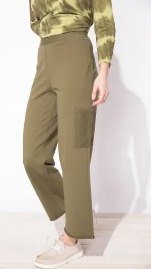 Ocean Front Pocket Terry Flood Pant Escape - Olive - 60113