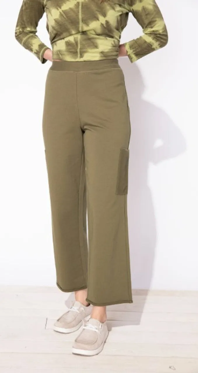 Ocean Front Pocket Terry Flood Pant Escape - Olive - 60113