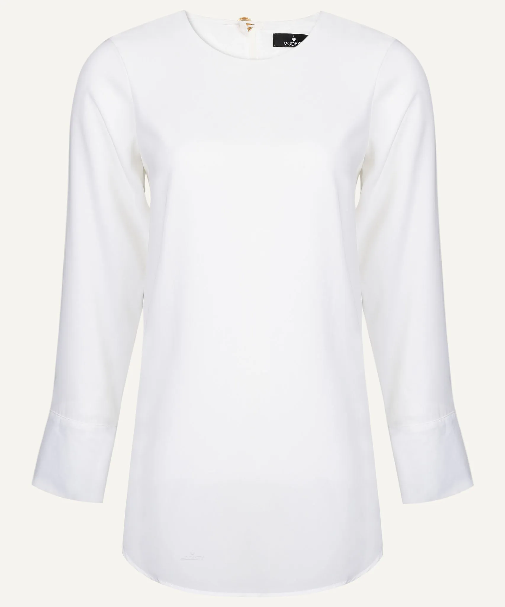 Off-White Long Sleeve Basic Blouse