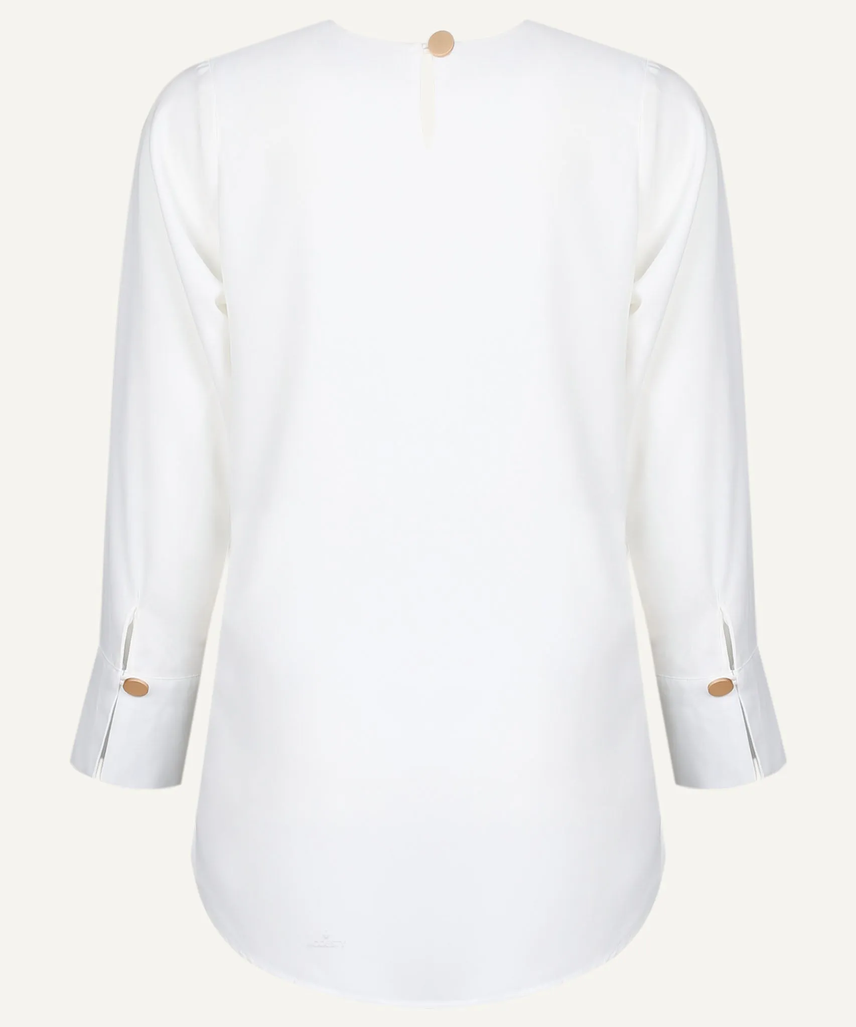 Off-White Long Sleeve Basic Blouse
