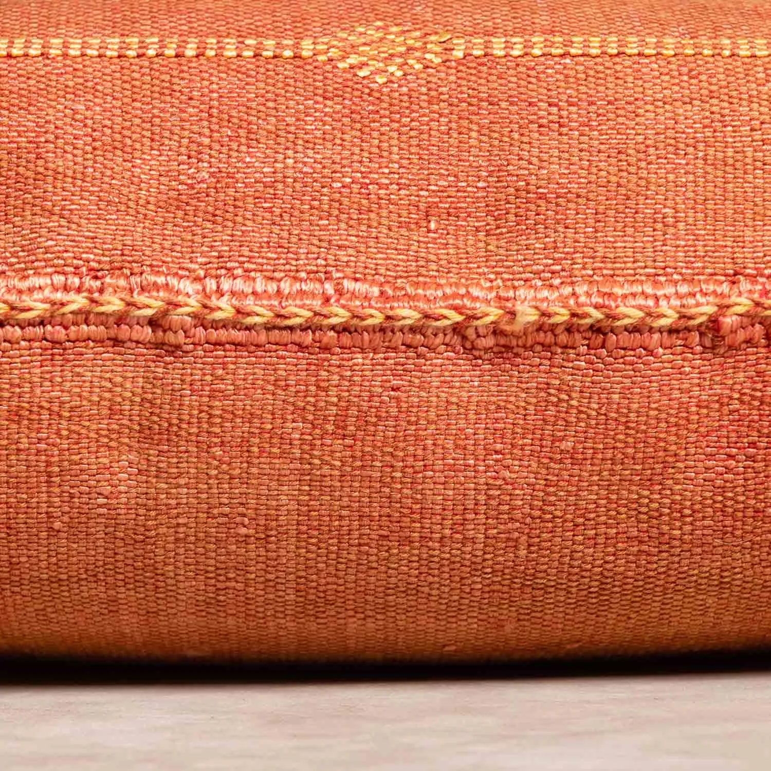 Orange  Cactus silk pillow cover