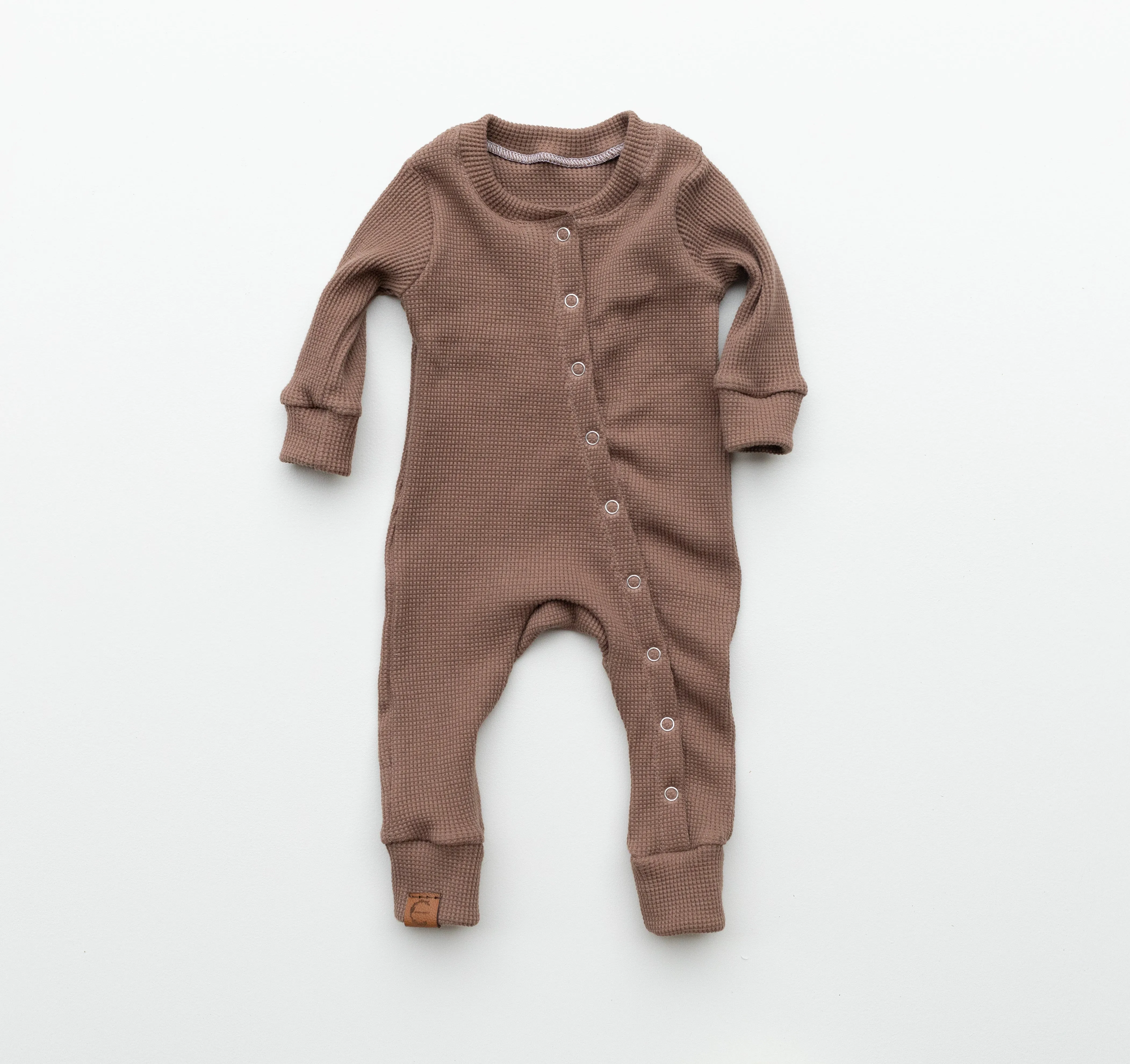 Organic Waffle Sleeper - Brown