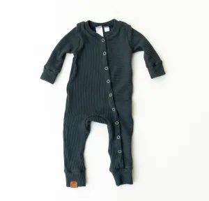 Organic Waffle Sleeper - Midnight Blue