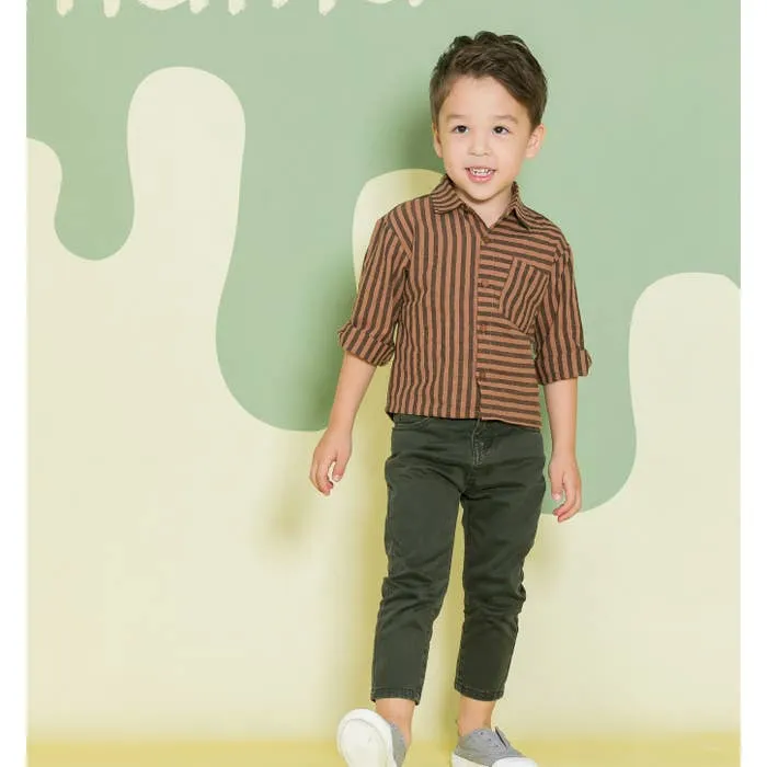 OVERALL STRIPED SHIRT