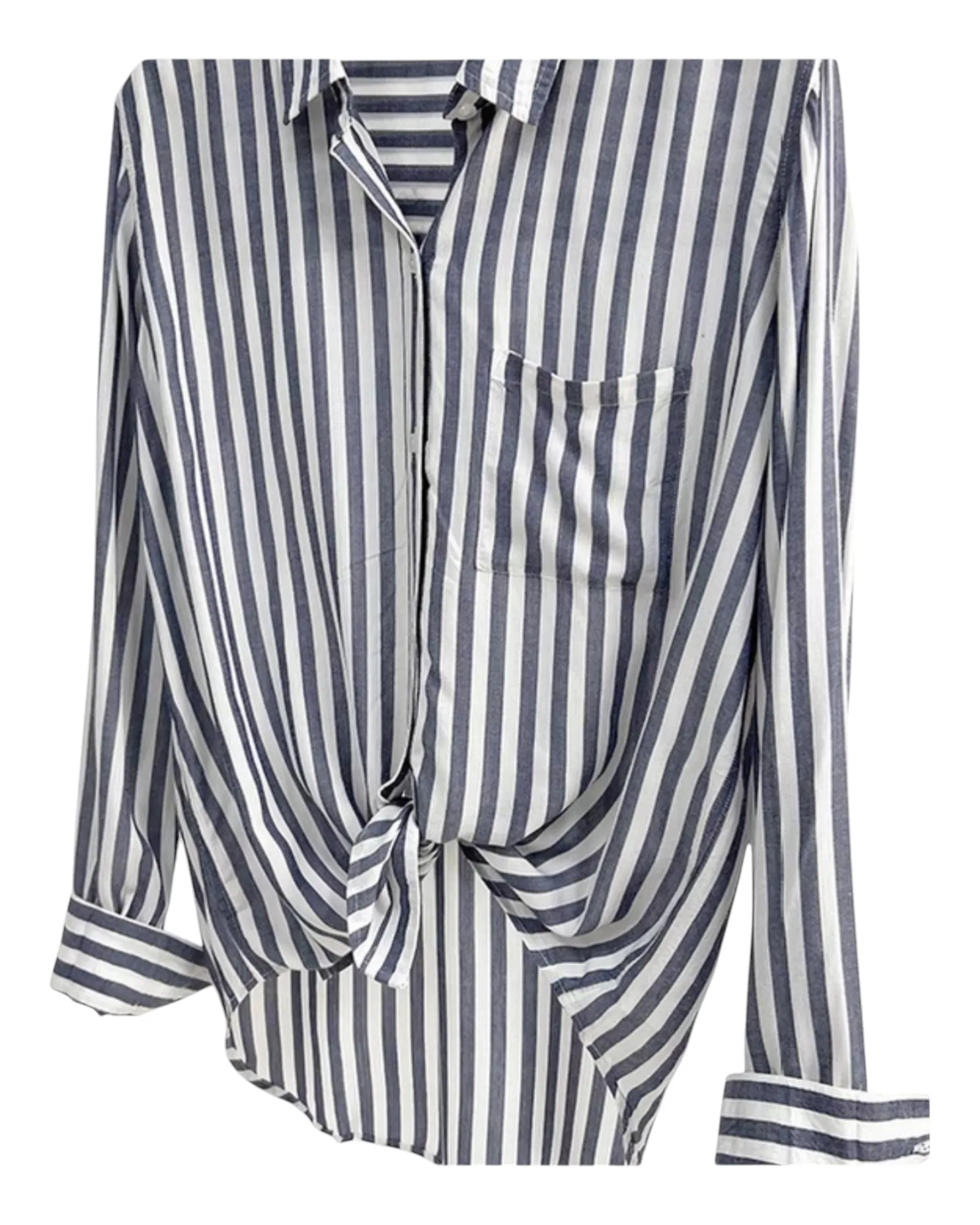 Oversized Striped Women's Cotton Shirt