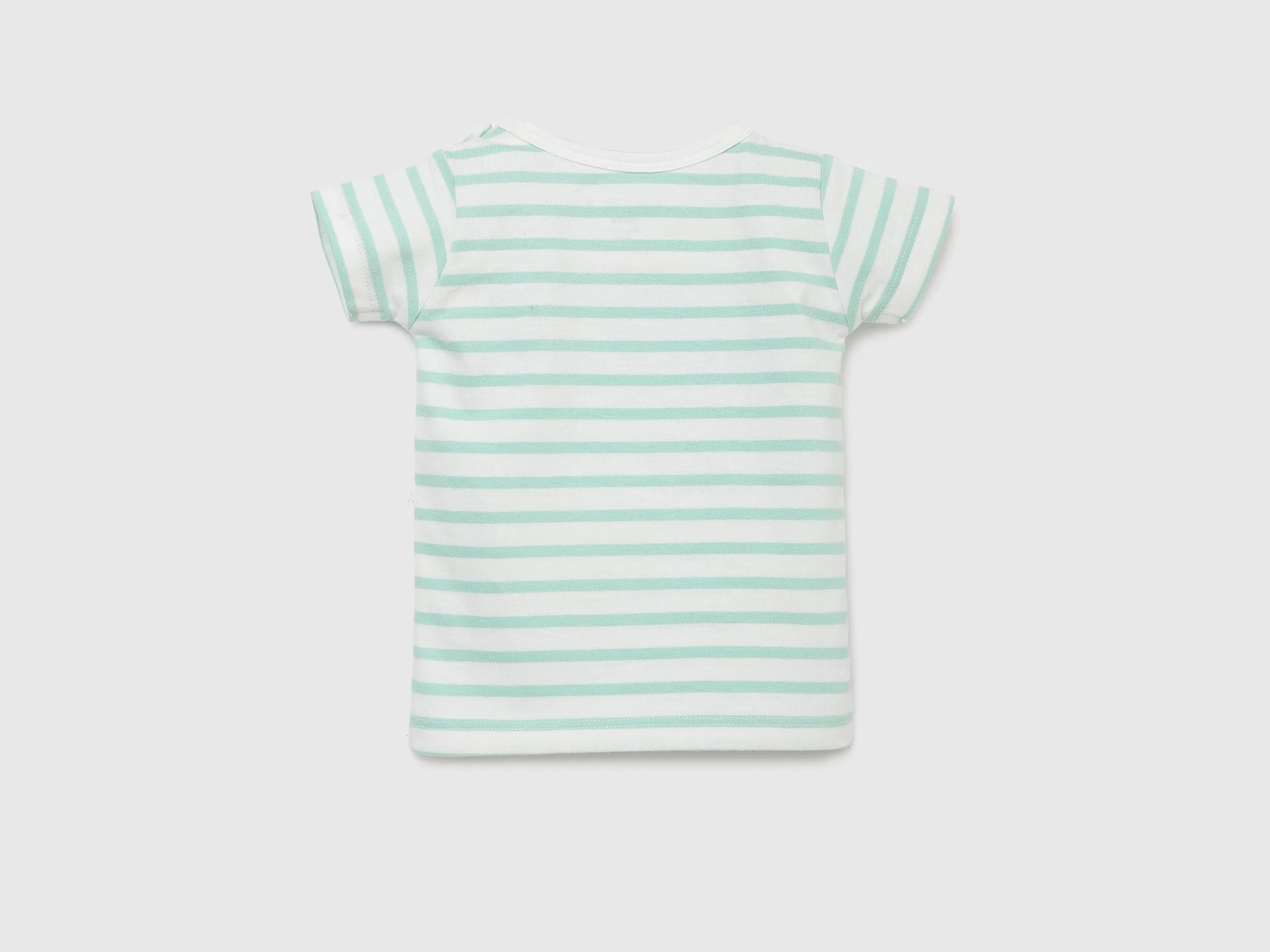Pack of 2 Regular Fit Round Neck Striped and Printed Baby T-Shirts