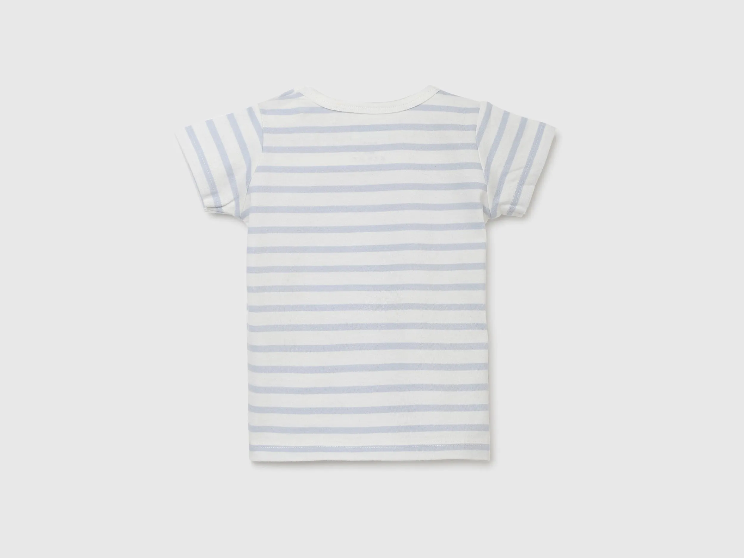 Pack of 2 Regular Fit Round Neck Striped and Printed Baby T-Shirts
