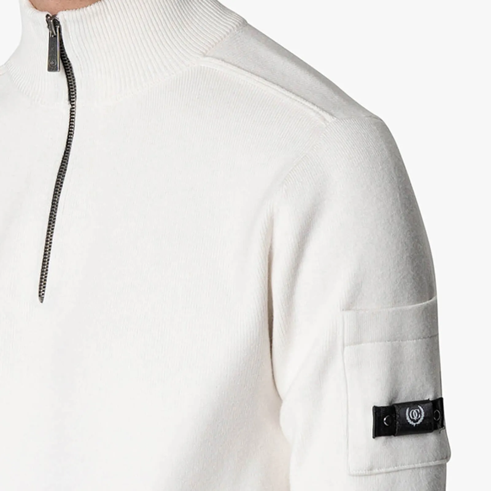 PALACE KNITTED HALFZIP | ECRU