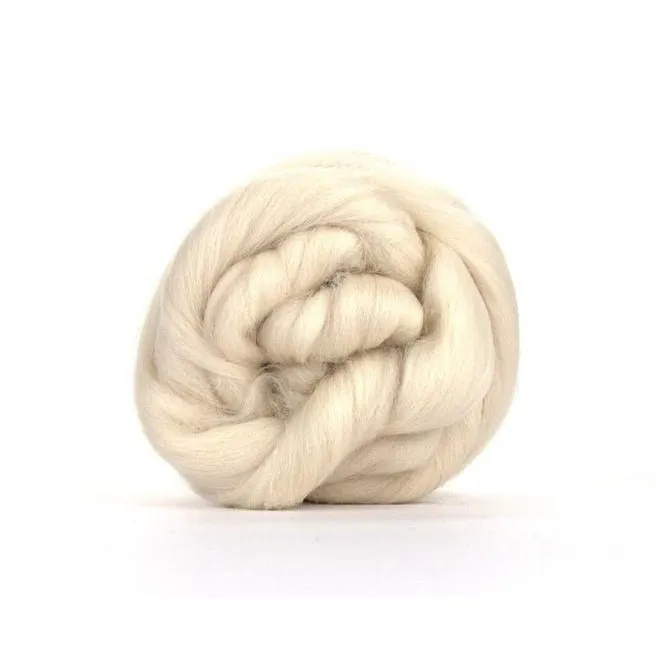 Paradise Fibers Solid Colored Merino Wool Top - Oyster