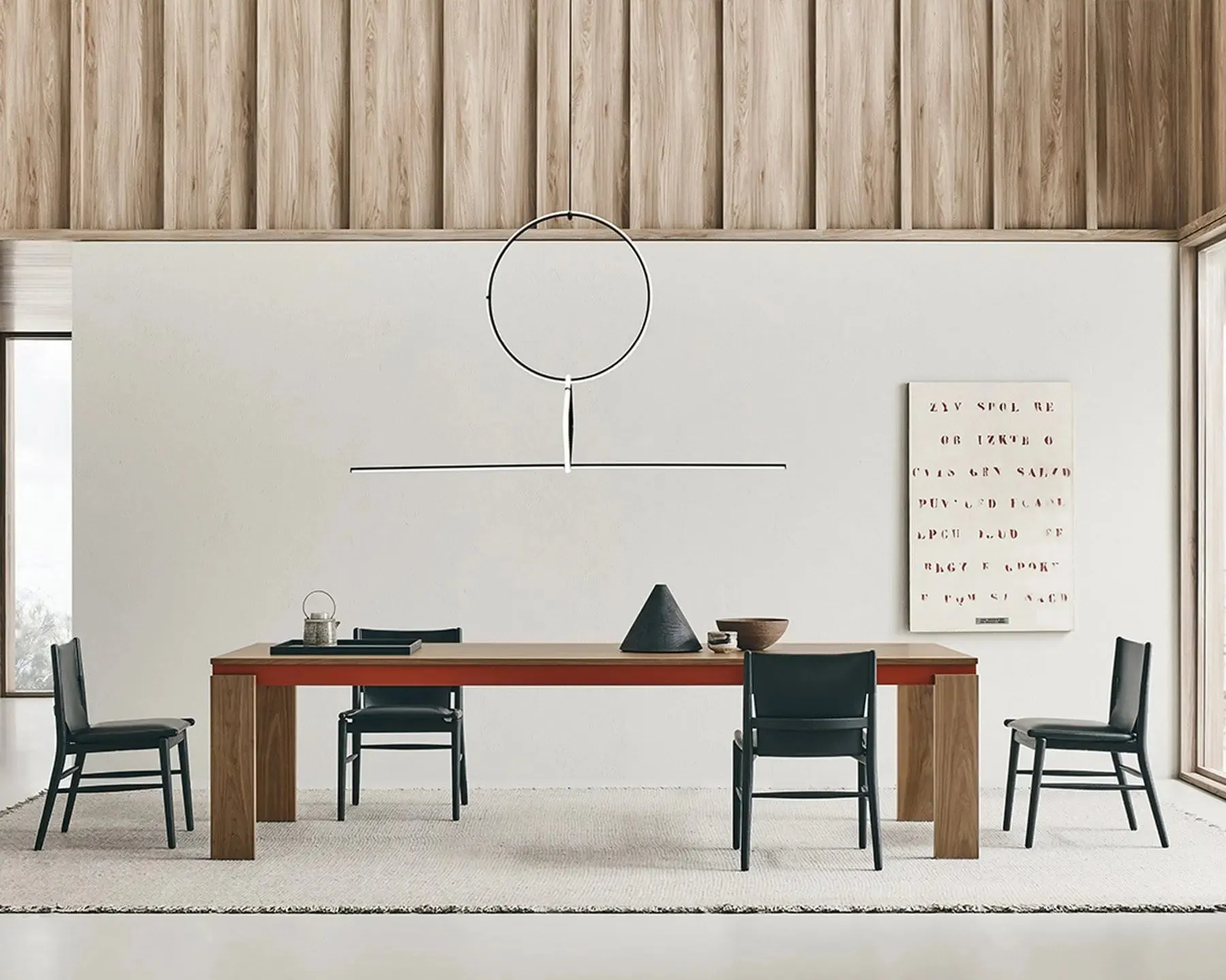 Parallel Structure Dining Table