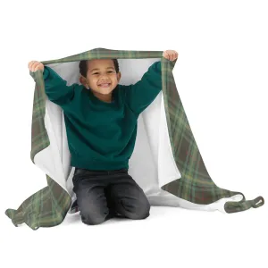Paris Teal Plaid Throw Blanket