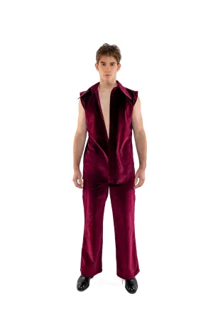 Parris Set - Purple Velvet Bottoms