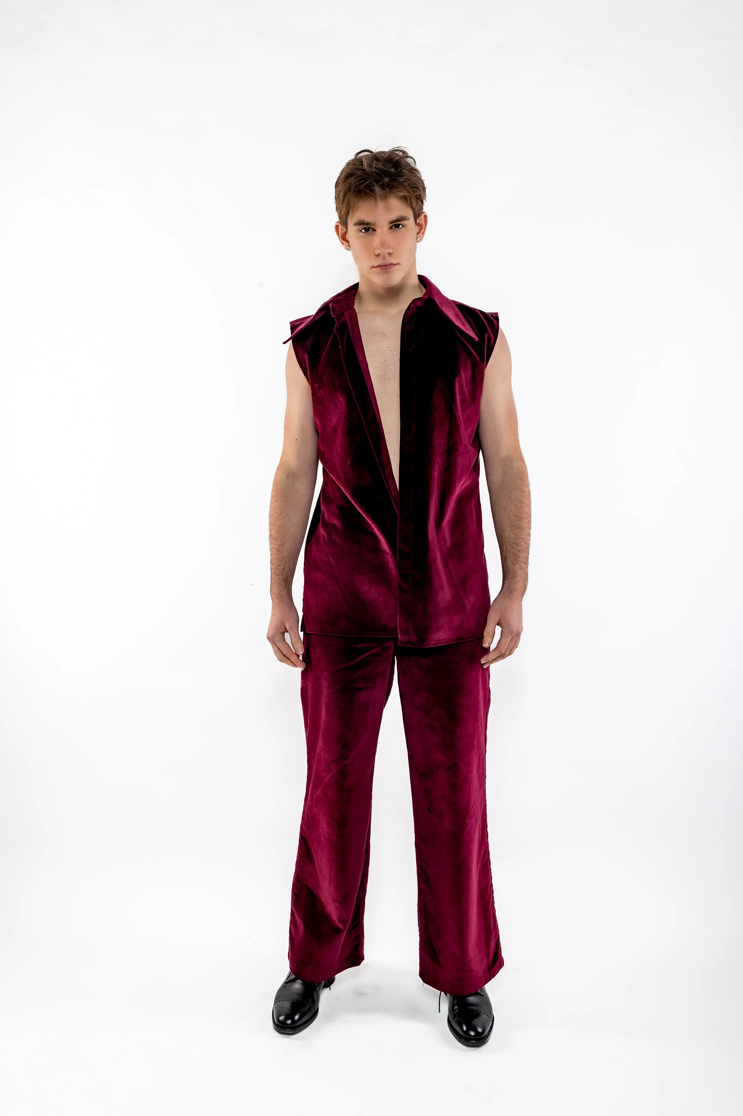 Parris Set - Purple Velvet Bottoms